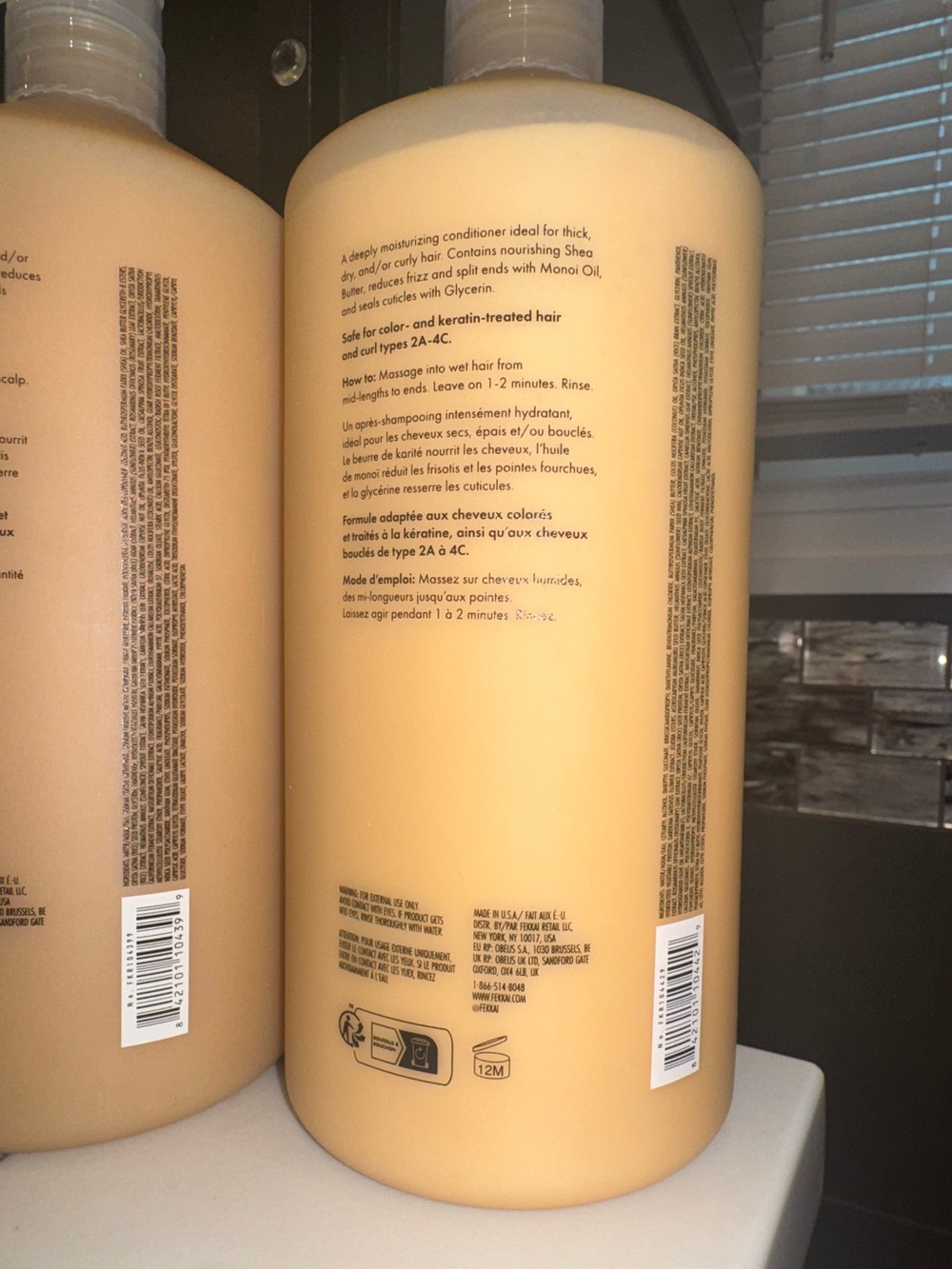 FEKKAI Shea Butter Shampoo & Conditioner Bundle 33.8 oz Each - Picture 5 of 6